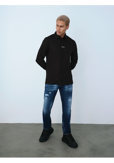 LOFT Regular Fit Erkek Gömlek U.kol Lf2036764 Q1.v1 Siyah LOFT Regular Fit Erkek Gömlek U.kol Lf2036764 Q1.v1 Siyah