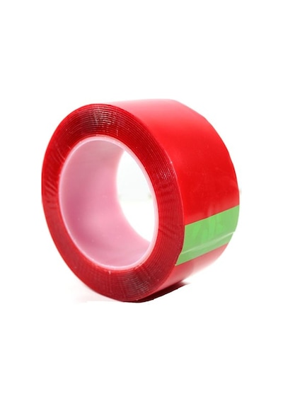 Çift Taraflı Şeffaf Akrilik Silikon Bant 40mm X 10 Metre 1