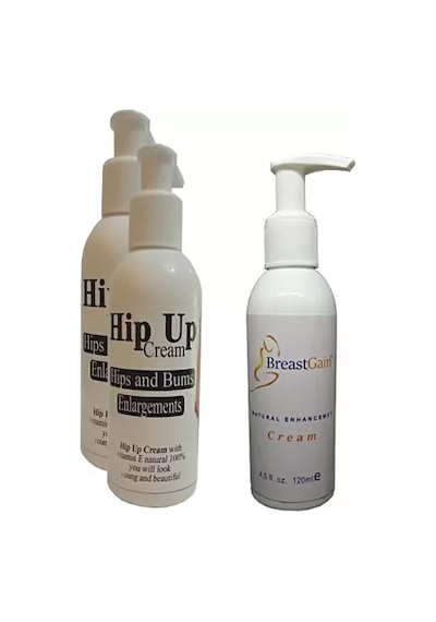 Hubrendy Sh Hintohu Hipup Hip Enlargement Cream Kalça Kaldırma , Vücut Kremi 120 Ml 2 Adet+breastgai