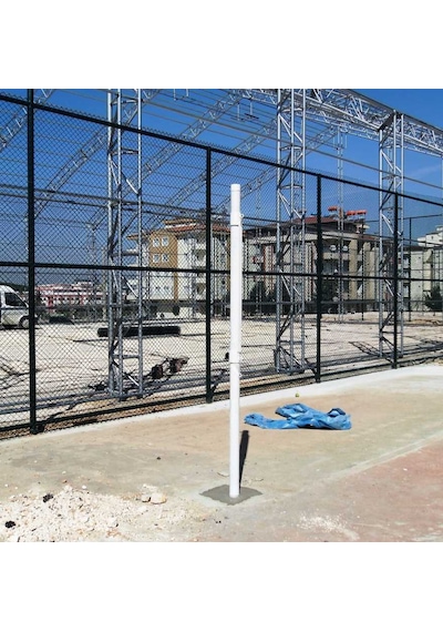 Adelinspor Diomond Voleybol Direği Metal Yükseklik Ayarlı Gerdirme Aparatlı Ankrajlı