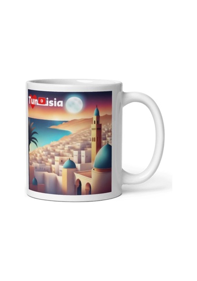 Tunus Kupa Bardak 2 Adet Seyahat Hatıra Tunisia Mug