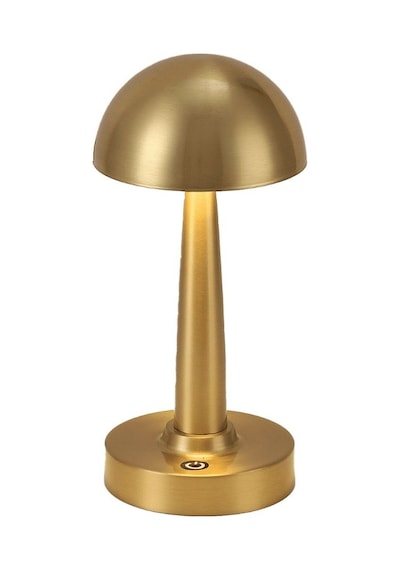 Noas Yl86-1602 Sunset Bronz Altın Rengi Dokunmatik, Dimli Ve Şarjlı Led Masa Lambası - Gün Işığı 3200k Altın