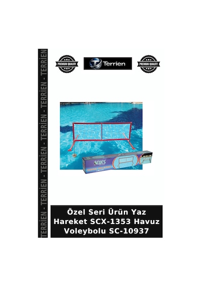 Delux Serisi Ekipman Eğlenceli Spor Scx-1353 Havuz Voleybolu Sc-10937 Çok Renkli
