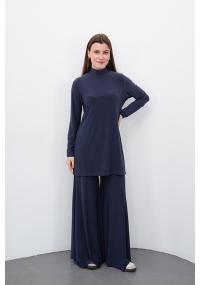 Penyebizden Dik Yaka Sandy Tunik-füme