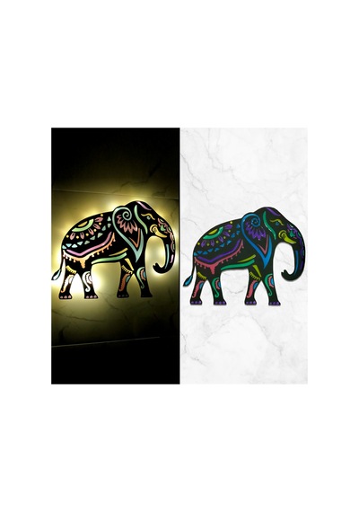 Epoksili Mandala Fil Figürlü Tablo Dekoratif Duvar Dekorlu Gece Lambası Çok Renkli - 757416131 Çok Renkli Epoksili Mandala Fil Figürlü Tablo Dekoratif Duvar Dekorlu Gece Lambası Çok Renkli - 757416131 Çok Renkli