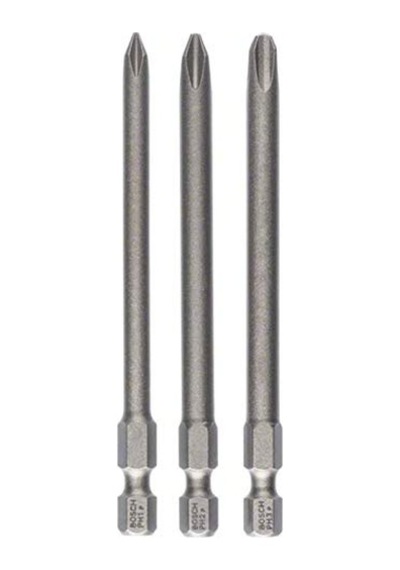 3 Parça.-set Ekstra Sert Tornavida Ucu Phillips Vidalar- Uzunluk 89 Mm