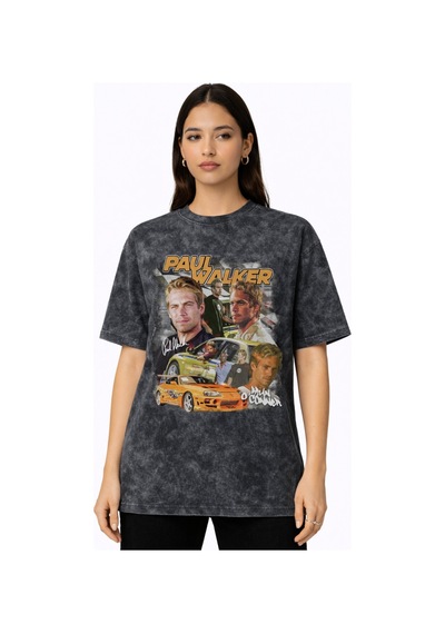 Tasarım Paul Walker Brian O Canner Hızlı Ve Öfkeli Baskılı Unisex Siyah