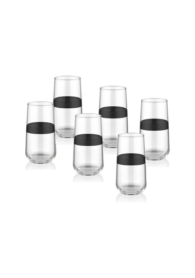 The Mia Dark Su Bardağı Uzun 6 Lı Set Drk0002