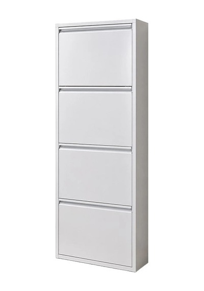 Kaser 9003 Beyaz 4lu Kılıtlı Metal Ayakkabılık Çok Renkli Kaser 9003 Beyaz 4lu Kılıtlı Metal Ayakkabılık Çok Renkli