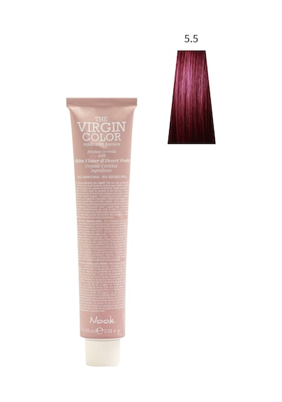 Nook Virgin Color Profesyonel Saç Boyası 100ml-açık Kestane Maun/vişne Çürüğü 5.5-mogano Şarap Kızılı