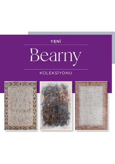 Royal Halı Bearny Td04a Gold Krem Viskon Akrilik Yumuşak Dokulu Modern Halı