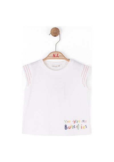 Xo Kids Kız Çocuk Tişort 9ay - 4yaş 38637 Ekru