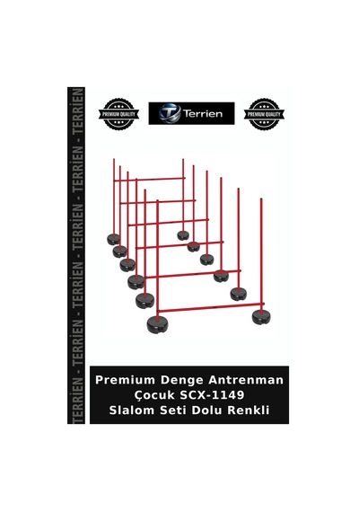 Premium Denge Antrenman Çocuk Scx-1149 Slalom Seti Dolu Renkli Çok Renkli