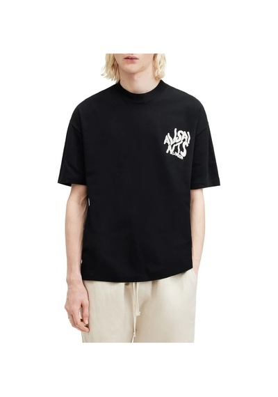 Erkek Tişört Baskılı Kısa Kol T-shirt - Siyah
