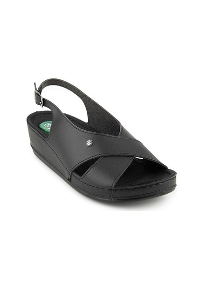 Muya İngane 35207-430 Topuk Jelli Anatomik Taban Kadın Sandalet Siyah 36-40 Siyah