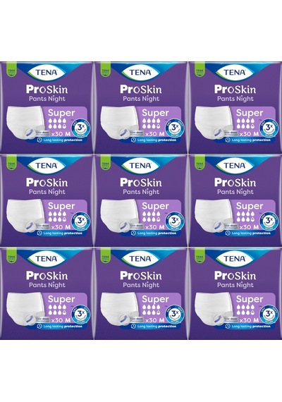 Tena Proskin Pants Süper Night Gece Emici Külot Bezi M 270 Adet