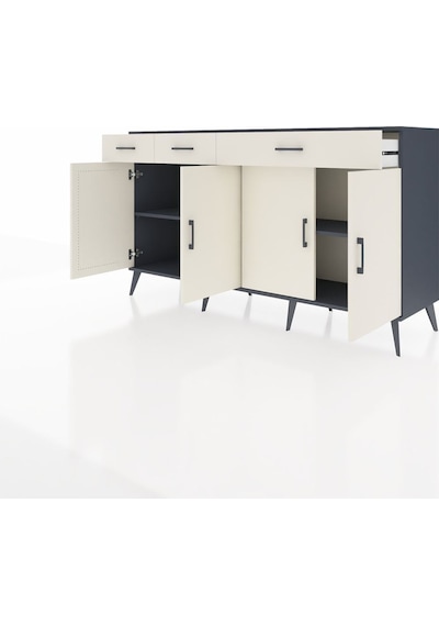 Kronos Konsol 4 Raflı 3 Çekmeceli 4 Kapaklı 176x59x99 Antrasit-aytaşı Aytası - Antrasıt Kronos Konsol 4 Raflı 3 Çekmeceli 4 Kapaklı 176x59x99 Antrasit-aytaşı Aytası - Antrasıt