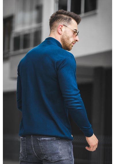 Oksit Seka 815 Pamuk Slim Fit Erkek Yarım Balıkçı Kazak 001