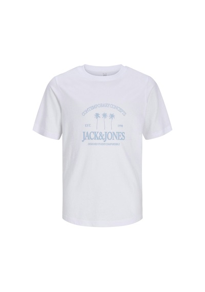 Jack & Jones Jack&jones Junıor Erkek Çocuk Tişört 12298349 Beyaz