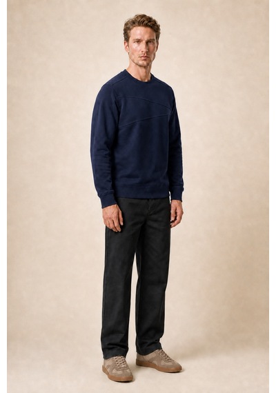 Redline Lines Regular Fit Kışlık Sweatshirt Lacivert