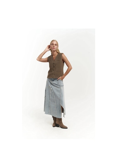 Mai Collection Mai Studios Co. Pace Soft Kahve Kısa Yelek Kahve