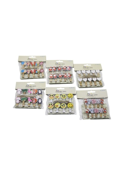 İbico İ12-070 Ahşap Mini Sunum Mandalı 10'lu Paket- 24'li Paket TABLO