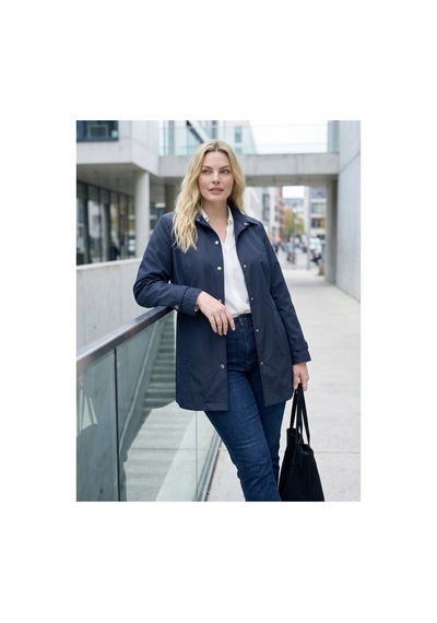 Hanezza Su İtici Astarlı Büyük Beden Kadın Trençkot Siyah / Haki / Bordo / Lacivert - 787079678 Lacivert Hanezza Su İtici Astarlı Büyük Beden Kadın Trençkot Siyah / Haki / Bordo / Lacivert - 787079678 Lacivert