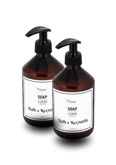 Vebox Ballı & Keçi Sütlü Sıvı El Sabunu 2 x 500 ML