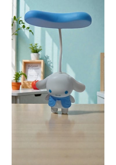 Cinnamoroll Çocuk Odasına Uygun Masa Ve Gece Lambası Boyut:20cm Çok Renkli