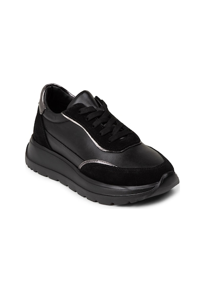 Deery Kadın Hakiki Deri Siyah Sneaker Ayakkabı - M0509zsyhe01 Siyah