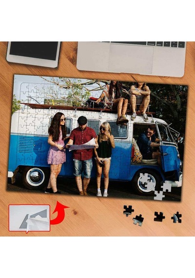 Karavan Araba, Gezi, Kamp 240 Parça Puzzle Yapboz Tablo-k183