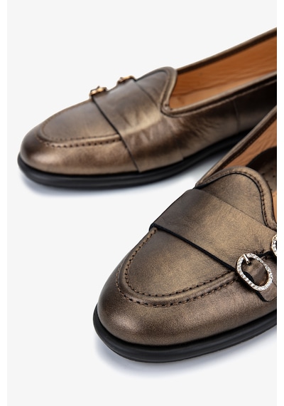 Valmenti Kadın Kahverengi Hakiki Deri Loafer Ayakkabı 611 E1712-06 Bn Ayk Sk25-26 Marrone Pearl Kahverengi