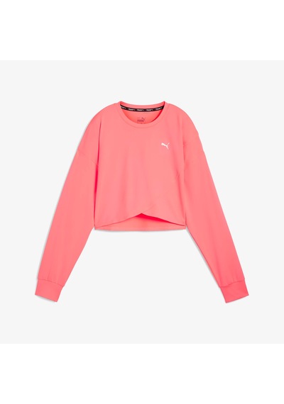 Puma Cloudspun Crossover Crew Kadın Somon Rengi Sweatshirt525879 Pembe