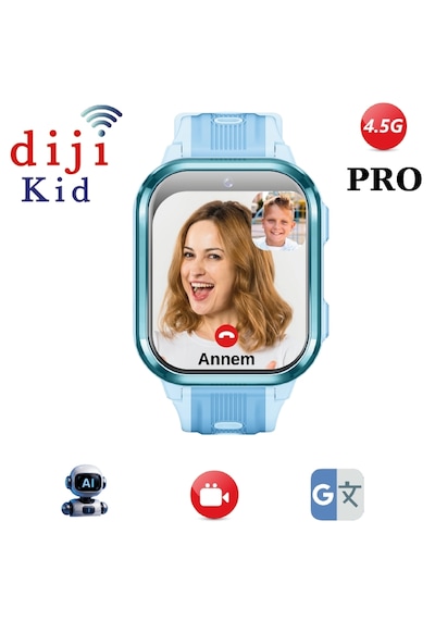 Dijikid 4.5G PRO Görüntülü Görüşmeli Akıllı Çocuk Saati (Distribütör Garantili)