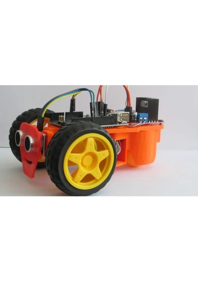 Ultrasonik Sensörlü Engelden Kaçan Robot