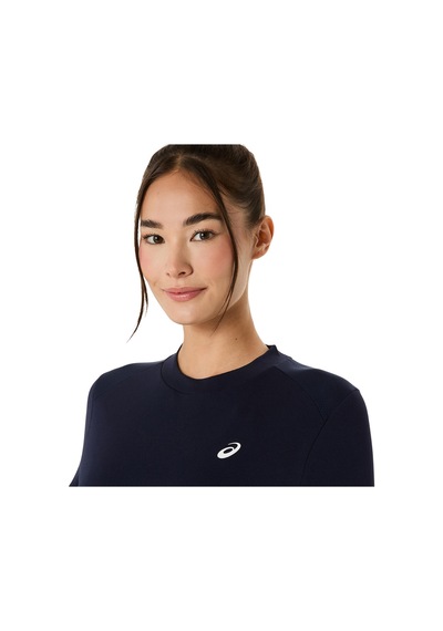 Asics Court Ss Top Kadın Blue Kısa Kollu Tshirt 2042a371-400 Mavi