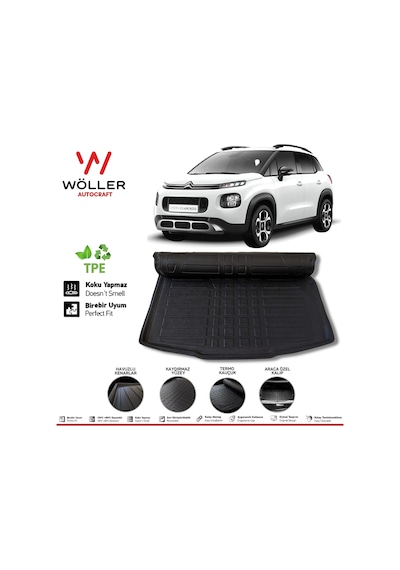 Citroen C3 Aircross Bagaj Havuzu 2017 2022 3D Wöller Ultraflex