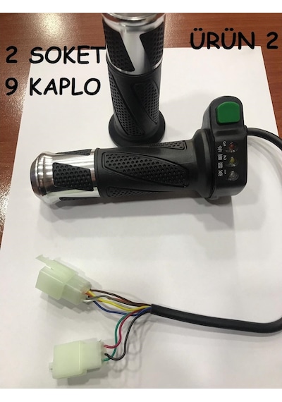 E Bike Elektirikli Bisiklet Motor Gaz Kolu Işıklı 3 Kademeli