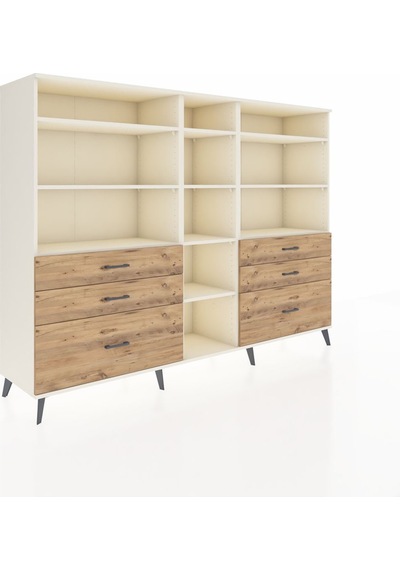 Hyperion Dolap 10 Raflı 6 Çekmeceli 220x44x163 Aytaşı-aytaşı/çam Aytası/atlas Çam - Aytası Hyperion Dolap 10 Raflı 6 Çekmeceli 220x44x163 Aytaşı-aytaşı/çam Aytası/atlas Çam - Aytası