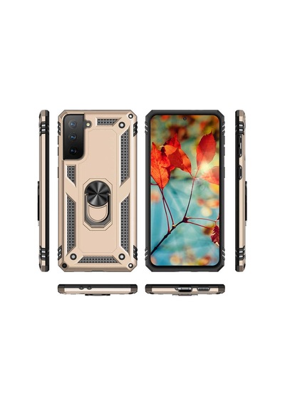 Samsung Uyumlu Galaxy S21 Kılıf Zore Vega Kapak-Siyah