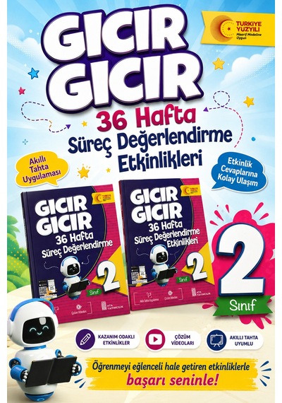 2.sınıf Gıcır Gıcır 36 Hafta Süreç Değerlendirme Ve Etkinlikleri 2 Kitap