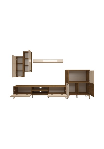Decoraktiv Eko 6 Mdf Dvd Silver Tv Ünitesi Tv Sehpası Pera - Beyaz