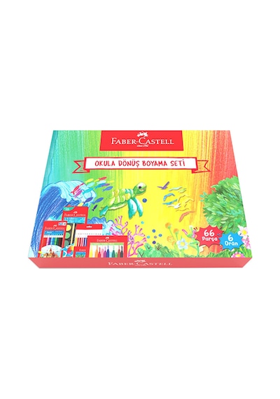Faber-Castell Okula Dönüş Boyama Seti 56 Parça – Renkli ve Eğlenceli Resim Deneyimi