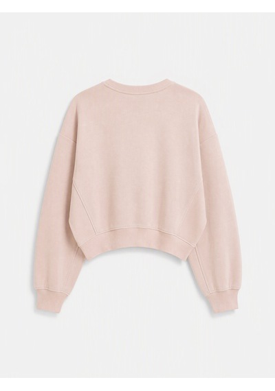 Lcw Vision Pembe Bisiklet Yaka Oversize Kadın Sweatshirt
