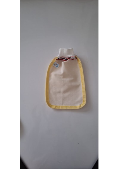Eker Kese Tekstil Ürünleri Eker-sarı Biyeli Hızlıgiy Kese-banyo Ve Duş Kesesi-lastikli Kese-doğal Özel Dokuma-standart Kese