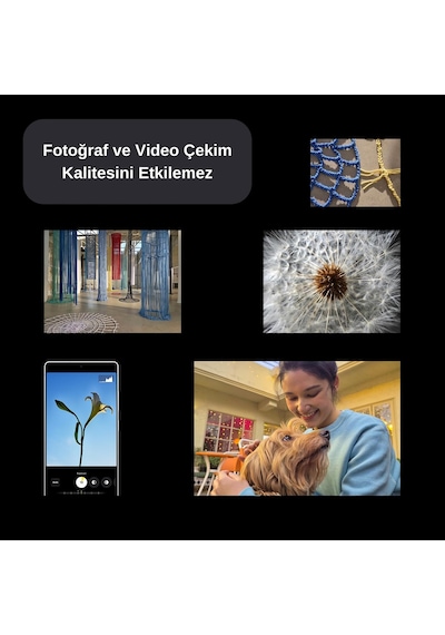 Safir Temperli Kamera Lens Koruyucu, Samsung Galaxy S25 Ultra İle Uyumlu Titanyum Siyah