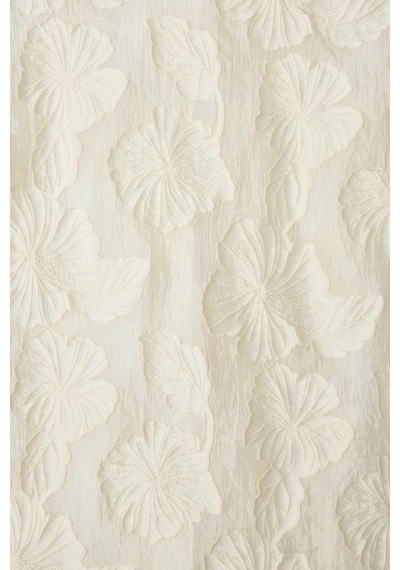 Sateen Dokulu Kısa Kollu Bluz - Bej-137449