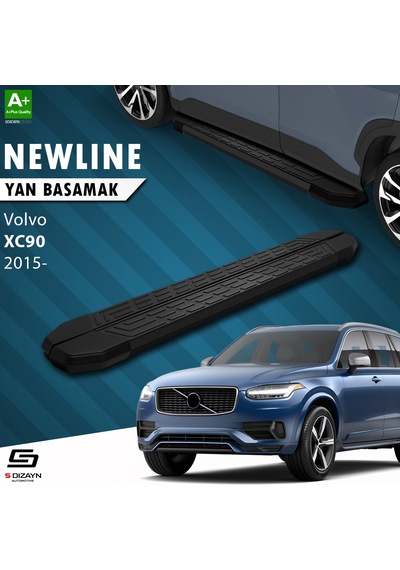 S-dizayn Volvo Xc90 2 Newline Siyah Yan Basamak 193 Cm 2015 Üzeri A+ Kalite