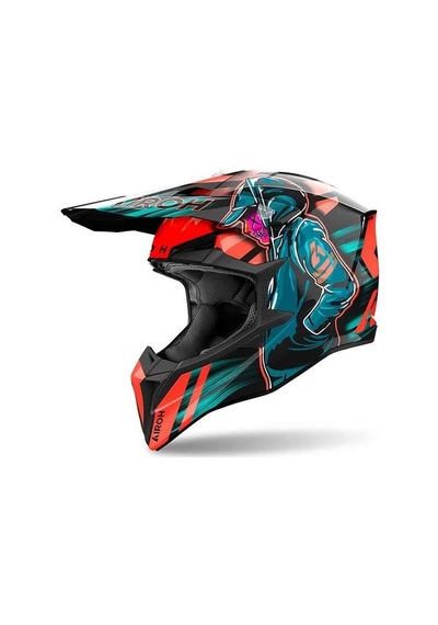 Airoh Wraap Cyber Gloss Kask Turuncu