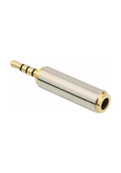 Erkek 3.5mm Dişi 4 Boğum 3 Çizgi Kulaklıklı Mikrofon Çevieici